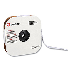 VELCRO Brand Sticky-Back Fasteners, Loop Side, 1" x 75 ft, White (190959)