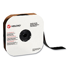 VELCRO Brand Sticky-Back Fasteners, Loop Side, 2" x 75 ft, Black (191195)