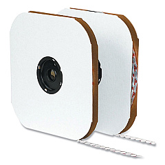 VELCRO Brand Sticky-Back Fasteners, Hook Side, 0.5" dia, White, 1,440/Pack (192268)