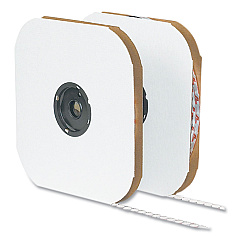 VELCRO Brand Sticky-Back Fasteners, Loop Side, 0.63" dia, White, 1,200/Pack (192272)