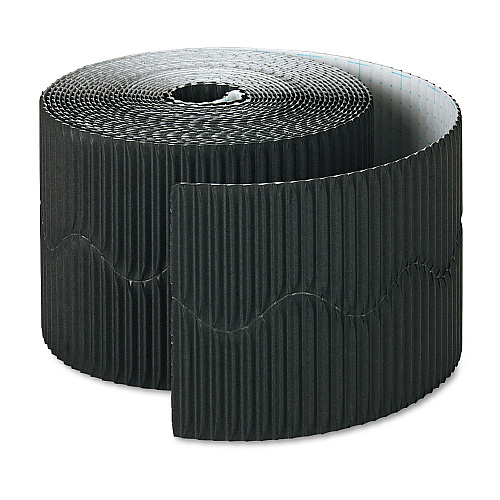 Pacon Bordette Decorative Border, 2.25" x 50 ft Roll, Black (37306)