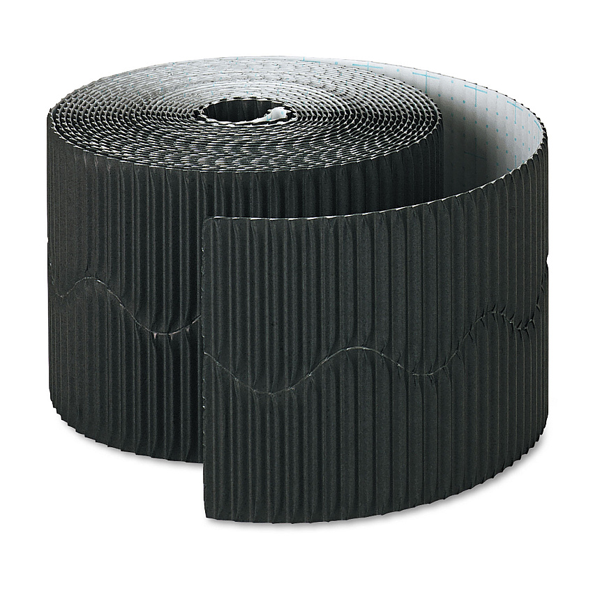 Pacon Bordette Decorative Border, 2.25" x 50 ft Roll, Black (37306)
