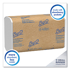 Scott Essential C-Fold Towels for Business, Convenience Pack, 10.13 x 13.15, White, 200/Pack, 9 Packs/Carton (03623)