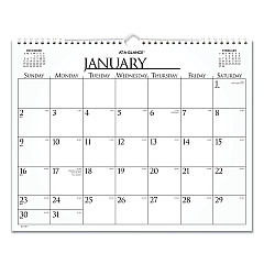 AT-A-GLANCE Business Monthly Wall Calendar, 15 x 12, White/Black Sheets, 12-Month (Jan to Dec): 2023 (997114)