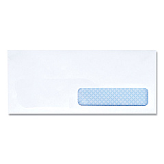 Universal Business Envelope, #10, Commercial Flap, Security Tint, Gummed Closure, 4.13 x 9.5, White, 500/Box (UNV35215)