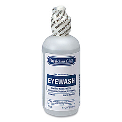 PhysiciansCare by First Aid Only First Aid Refill Components Disposable Eye Wash, 4 oz Bottle (7006)