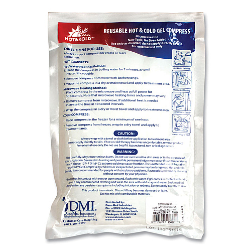 PhysiciansCare by First Aid Only Reusable Hot/Cold Pack, 8.63 x 8.63, White (13462)