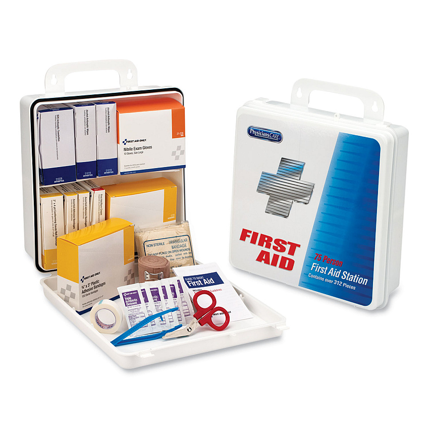 PhysiciansCare by First Aid Only Office First Aid Kit, for Up to 75 people, 312 Pieces, Plastic Case (60003)