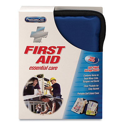 PhysiciansCare by First Aid Only Soft-Sided First Aid Kit for up to 25 People, 195 Pieces, Soft Fabric Case (90167)