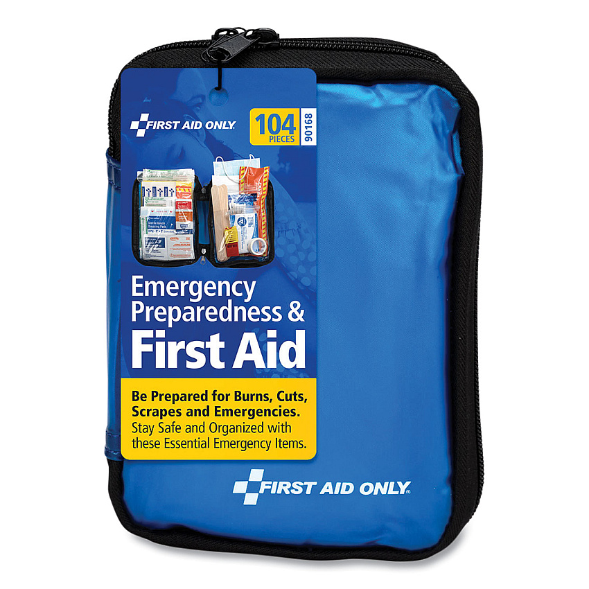 PhysiciansCare by First Aid Only Soft-Sided First Aid and Emergency Kit, 105 Pieces, Soft Fabric Case (90168)