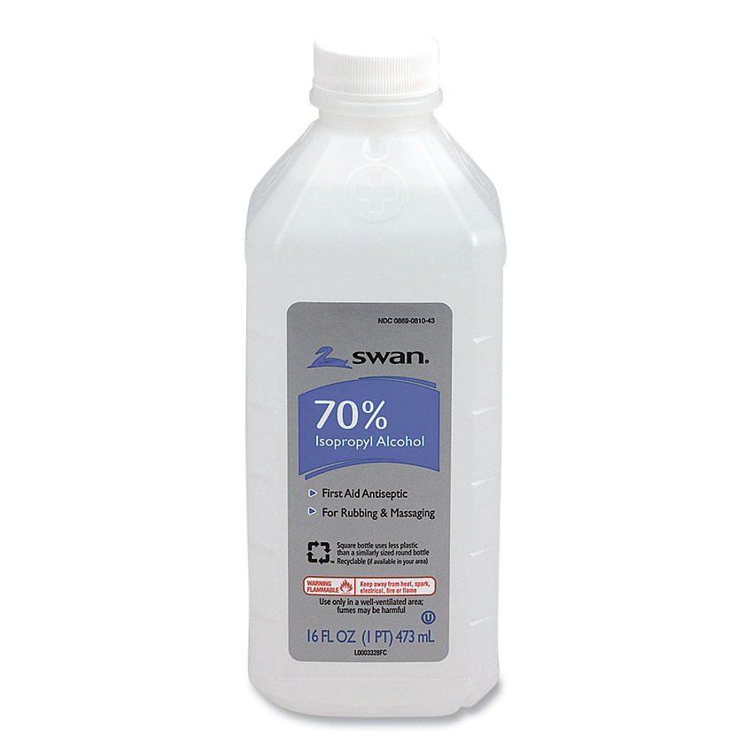 PhysiciansCare by First Aid Only First Aid Kit Rubbing Alcohol, Isopropyl Alcohol, 16 oz Bottle (M313)