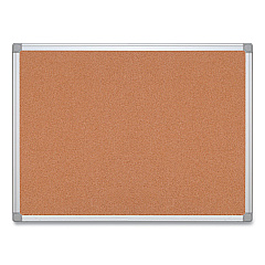 MasterVision Earth Cork Board, 24 x 36, Aluminum Frame (CA031790)