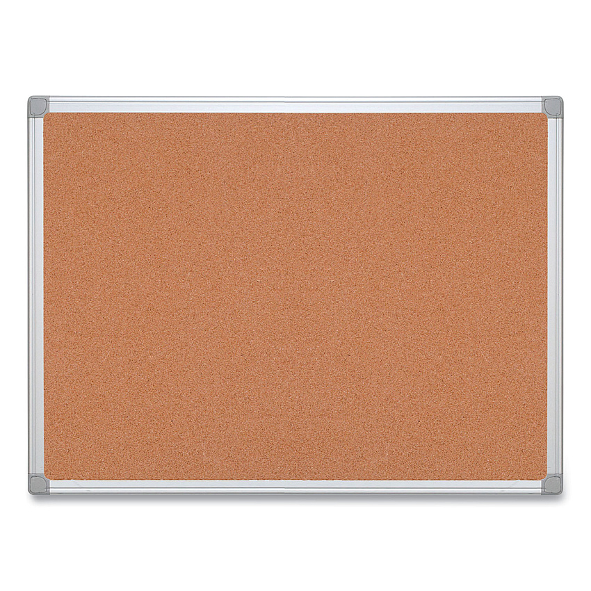 MasterVision Earth Cork Board, 24 x 36, Aluminum Frame (CA031790)