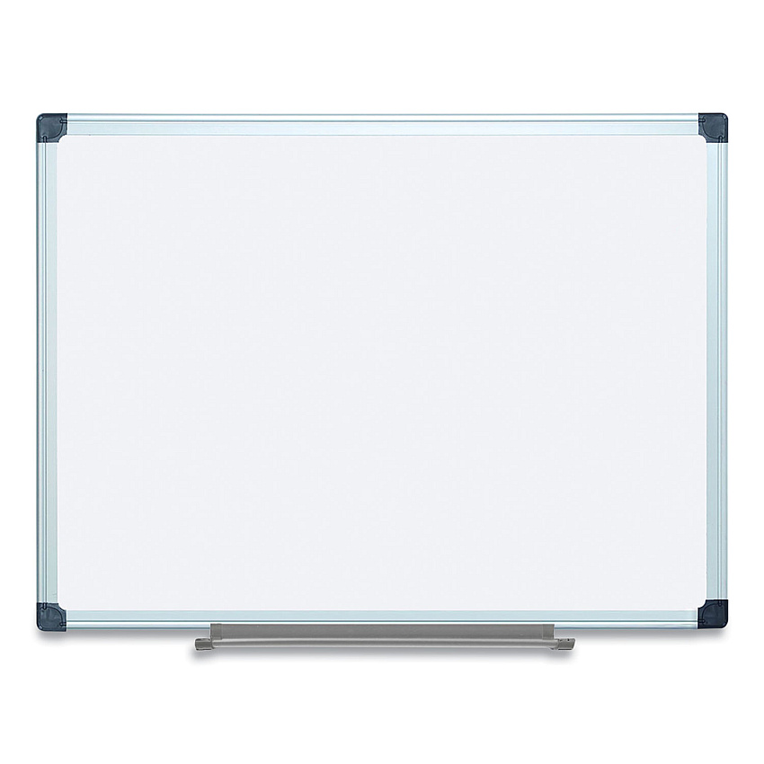 MasterVision Porcelain Value Dry Erase Board, 36 x 48, White, Aluminum Frame (CR0801170MV)