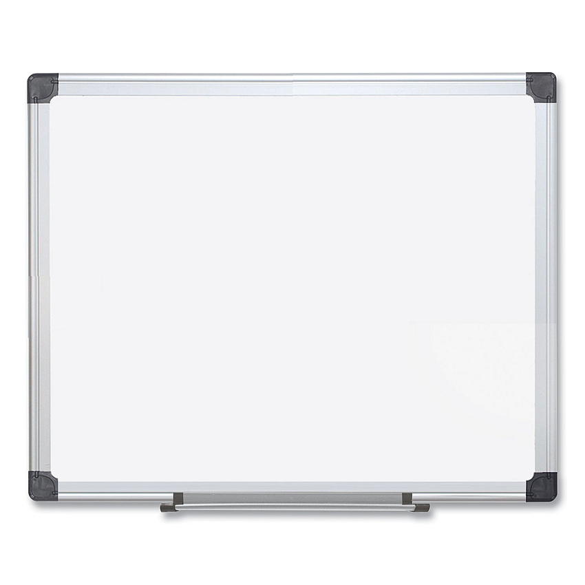 MasterVision Porcelain Value Dry Erase Board, 48 x 96, White, Aluminum Frame (CR1501170MV)