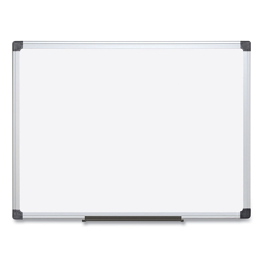 MasterVision Value Lacquered Steel Magnetic Dry Erase Board, 18 x 24, White, Aluminum (MA0207170)