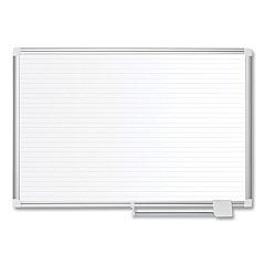 MasterVision Ruled Planning Board, 48 x 36, White/Silver (MA0594830)