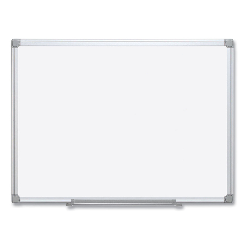 MasterVision Earth Silver Easy Clean Dry Erase Boards, 48 x 96, White, Aluminum Frame (MA2100790)