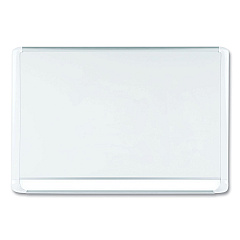 MasterVision Lacquered steel magnetic dry erase board, 36 x 48, Silver/White (MVI050205)