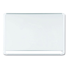 MasterVision Lacquered steel magnetic dry erase board, 48 x 72, Silver/White (MVI270205)