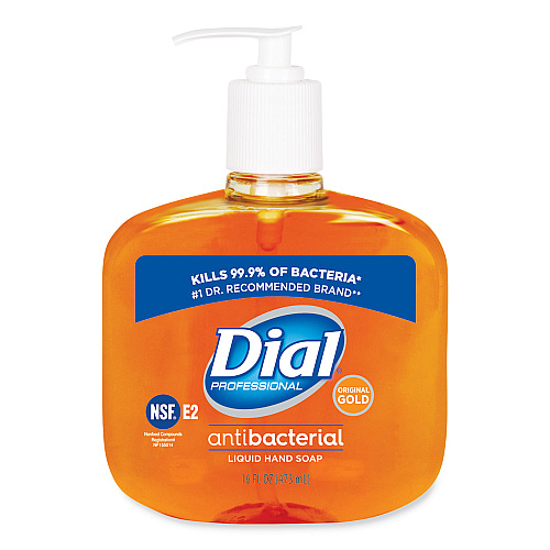 Dial Professional Gold Antibacterial Liquid Hand Soap, Floral, 16 oz Pump (80790EA)