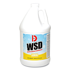 Big D Industries Water-Soluble Deodorant, Lemon Scent, 1 gal Bottle, 4/Carton (1618)