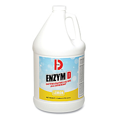 Big D Industries Enzym D Digester Liquid Deodorant, Lemon, 1 gal Bottle, 4/Carton (1500)