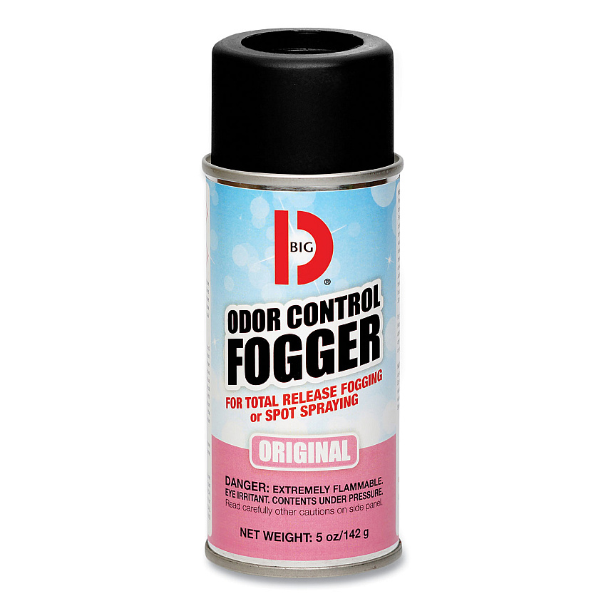 Big D Industries Odor Control Fogger, Original Scent, 5 oz Aerosol Spray, 12/Carton (341)