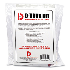 Big D Industries D'vour Clean-up Kit, Powder, All Inclusive Kit, 6/Carton (169)