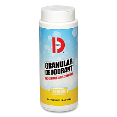 Big D Industries Granular Deodorant, Lemon, 16 oz, Shaker Can, 12/Carton (150)