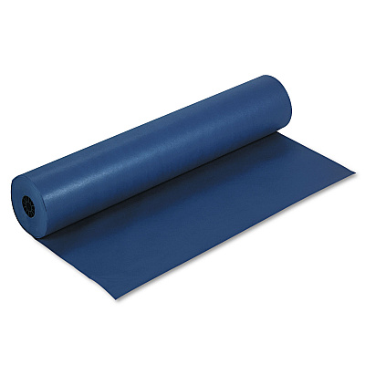 Pacon Rainbow Duo-Finish Colored Kraft Paper, 35lb, 36" x 1000ft, Dark Blue (63180)