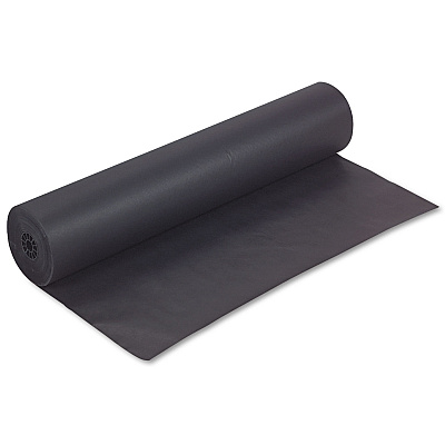 Pacon Rainbow Duo-Finish Colored Kraft Paper, 35lb, 36" x 1000ft, Black (63300)