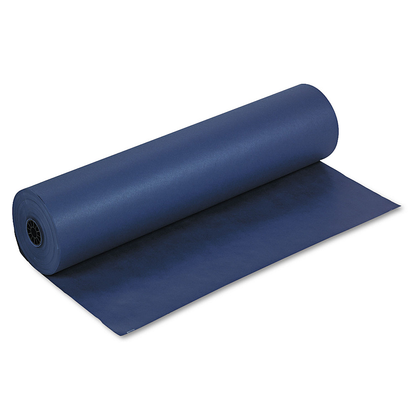 Pacon Spectra ArtKraft Duo-Finish Paper, 48 lb Text Weight, 36" x 1,000 ft, Dark Blue (67181)