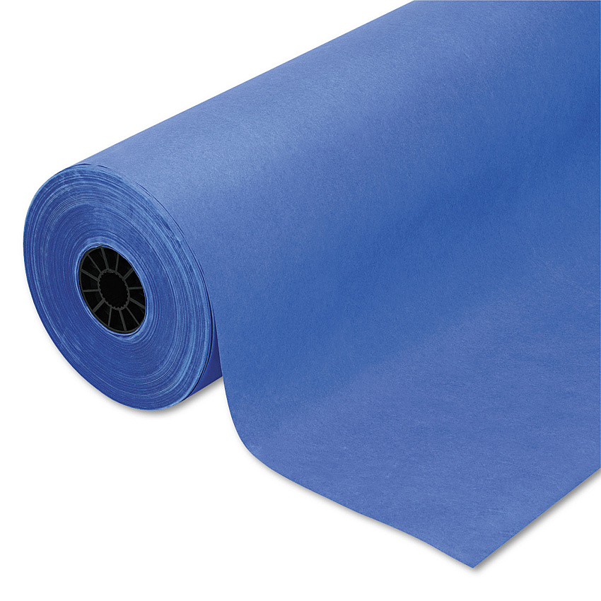 Pacon Spectra ArtKraft Duo-Finish Paper, 48 lb Text Weight, 36" x 1,000 ft, Royal Blue (67201)
