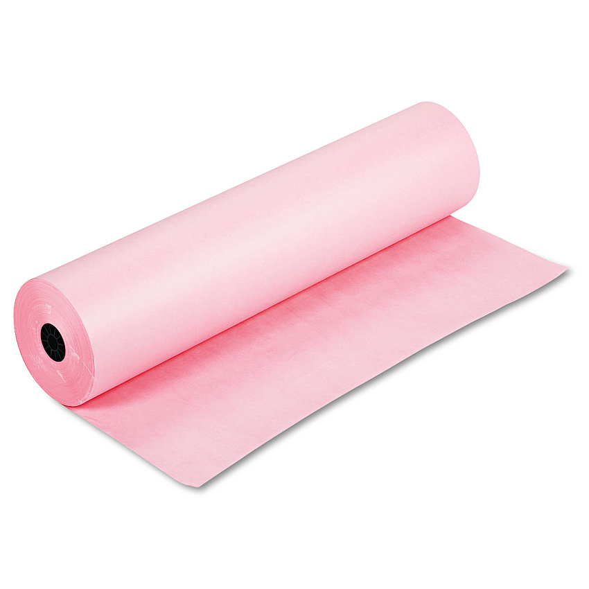 Pacon Spectra ArtKraft Duo-Finish Paper, 48 lb Text Weight, 36" x 1,000 ft, Pink (67261)