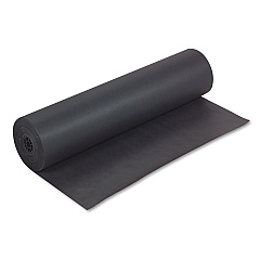 Pacon Spectra ArtKraft Duo-Finish Paper, 48 lb Text Weight, 36" x 1,000 ft, Black (67301)
