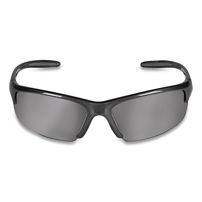 KleenGuard Equalizer Safety Glasses, Gun Metal Frame, Smoke Lens, 12/Carton (21297)