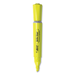 BIC Brite Liner Tank-Style Highlighter Value Pack, Assorted Ink Colors, Chisel Tip, Assorted Barrel Colors, 36/Pack (BLMG36AST)