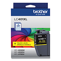 Brother LC401XLY High Yield Yellow Ink Cartridge