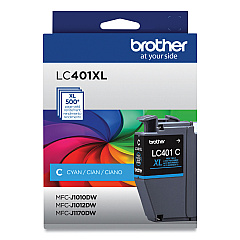 Brother LC401XLC High Yield Cyan Ink Cartridge