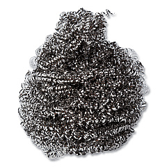 AmerCareRoyal Stainless Steel Sponge, Polybagged, 1.50 oz, Gray, 12/Pack, 12/Packs/Carton (S730)