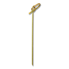 AmerCareRoyal Knotted Bamboo Pick, Olive Green, 4", 1000/Carton (R803)