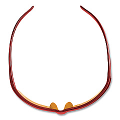 KleenGuard Equalizer Safety Glasses, Red Frames, Amber/Yellow Lens, 12/Carton (21299)