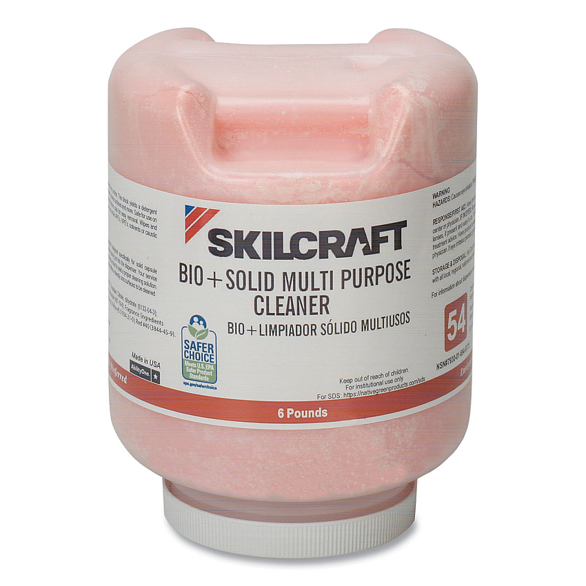AbilityOne 7930016949775, SKILCRAFT Bio+ Multipurpose Cleaner, 6 lb Bottle, 2/Carton