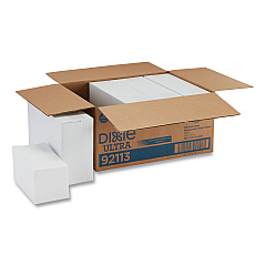 Dixie 1/6-Fold Linen Replacement Towels, 13 x 17, White, 200/Box, 4 Boxes/Carton (92113)