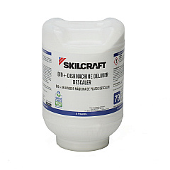 AbilityOne 6850016950086, SKILCRAFT, Bio+ Dishwasher De-Limer/De-Scaler, 8 lb Bottle, 2/Carton