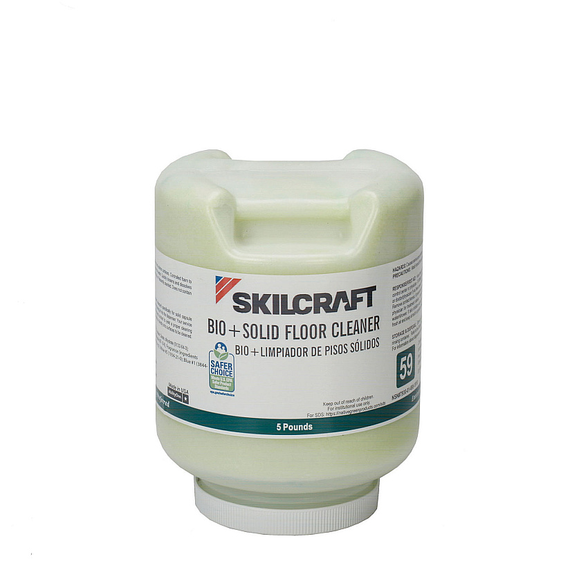AbilityOne 7930016951910, SKILCRAFT, Bio+ Floor Cleaner, 5 lb Bottle, 2/Carton