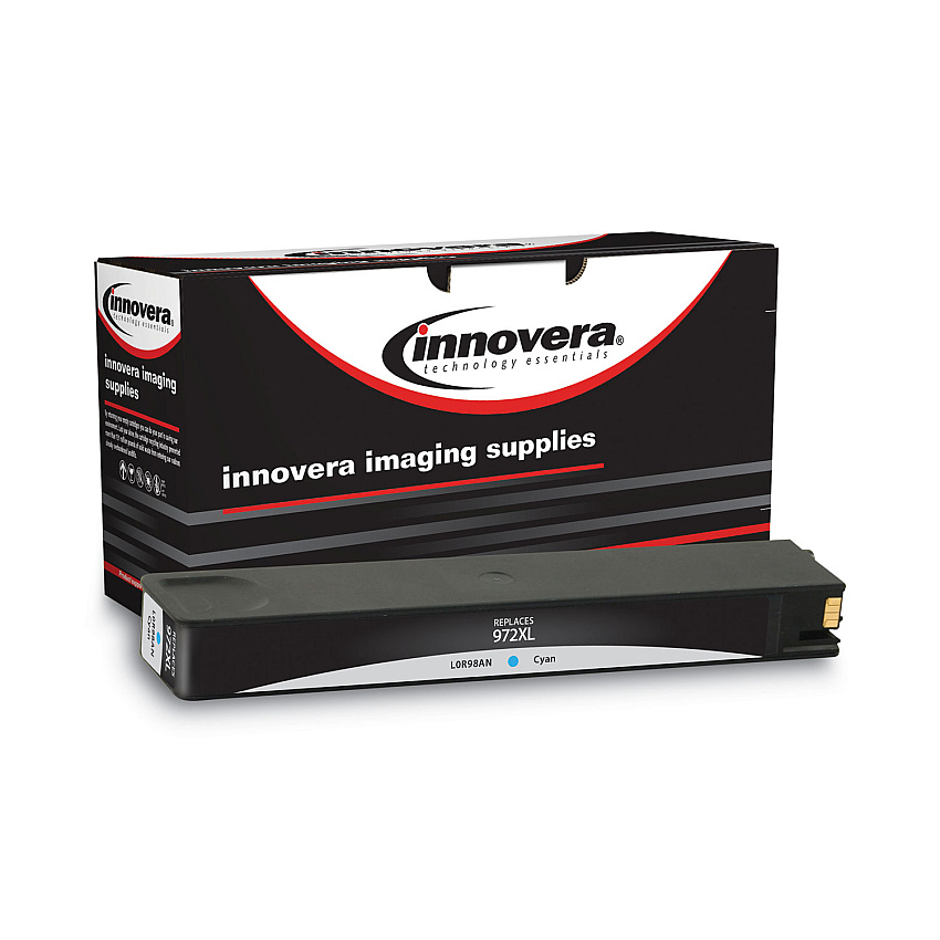 Innovera Remanufactured Cyan High-Yield, Ink, Replacement for 972XL (IVRL0R98AN)