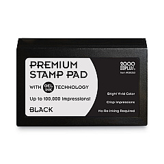 Cosco Microgel Stamp Pad for 2000 PLUS, 2 3/4 x 4 1/4, Black (030253)