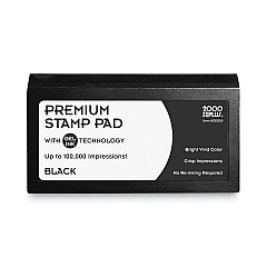 Cosco Microgel Stamp Pad for 2000 PLUS, 3 1/8 x 6 1/6, Black (030256)
